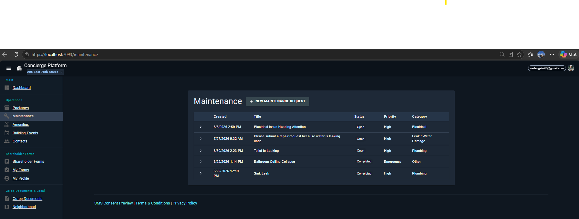 Resident Maintenance